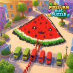 Pixel Jam Bus Puzzle: Color Sort